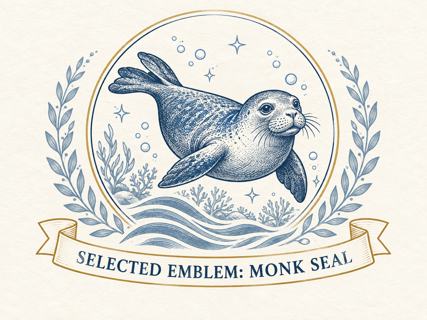Monk Seal emblem