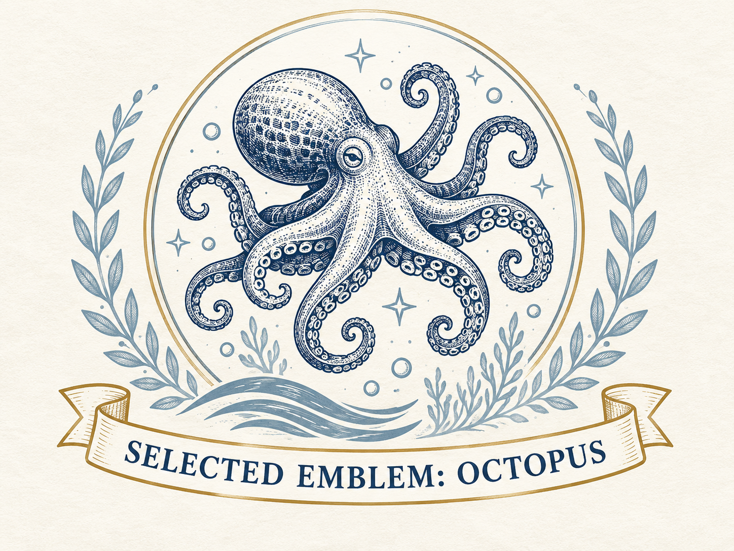 Octopus emblem