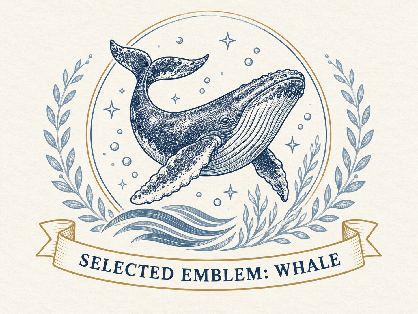 Whale emblem